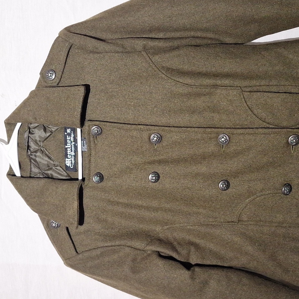 Wool Double-Breasted Pea Coat, Cropped, Members brand Sz 8 NWOT - Picture 3 of 12